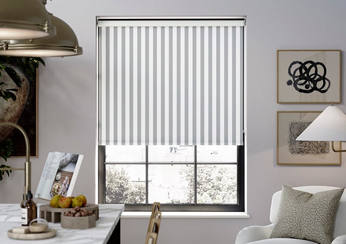 Dartmouth Stripe (Blackout), Pier Grey - Roller Blind - Image 3